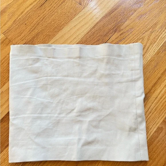 SPRWN LEATHER tube top beige cream size small retail $495 - Picture 3 of 5